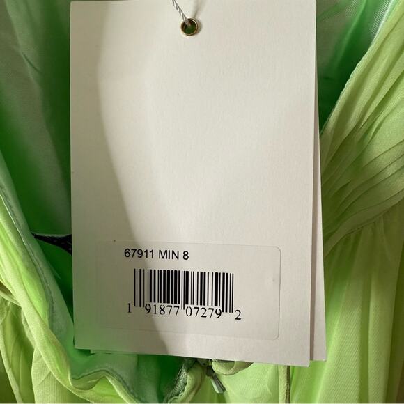 Mac Duggal Ruffle Tiered Cut-Out Chiffon Gown 67911 Mint Women’s Sz 8 - Picture 9 of 11